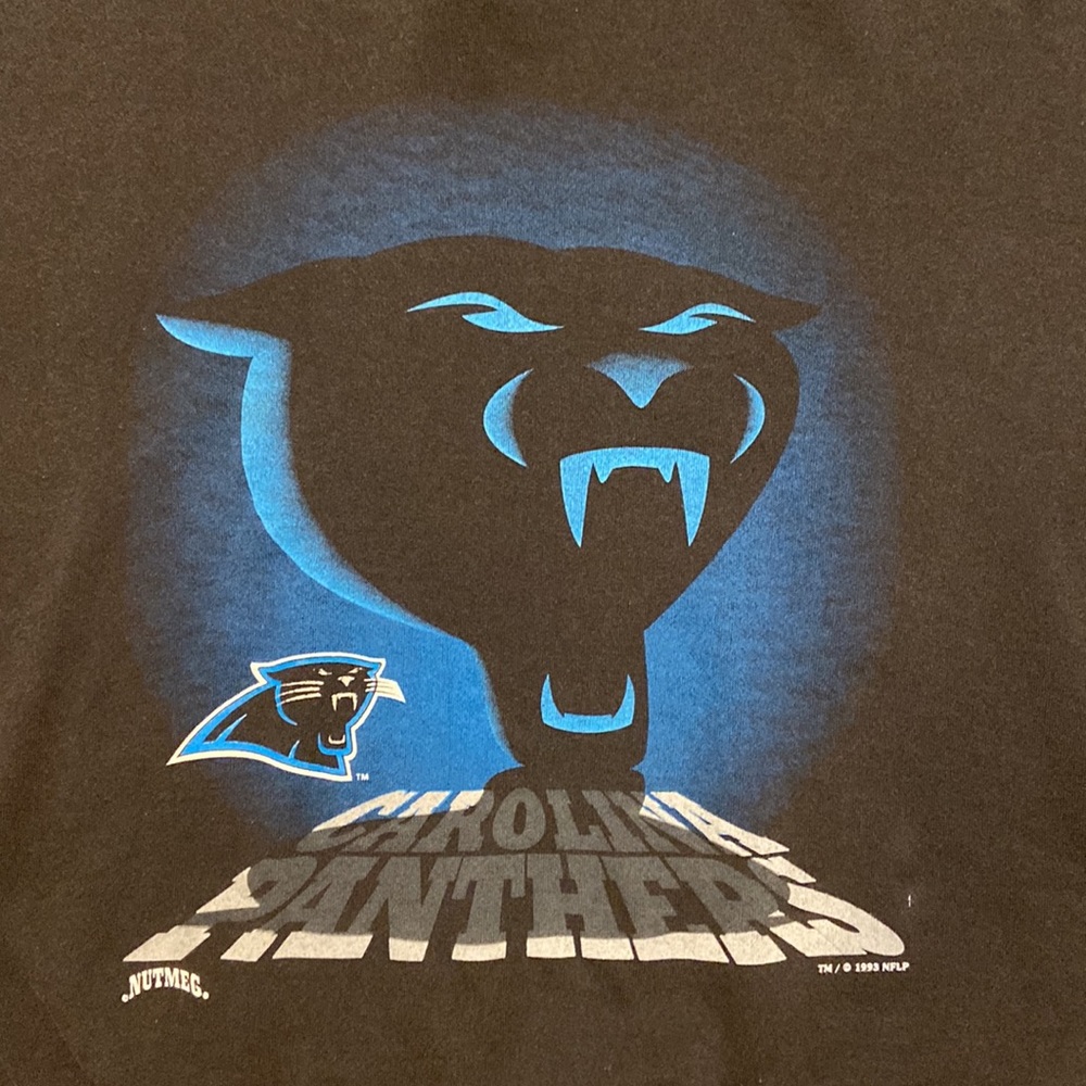 VINTAGE CAROLINA PANTHERS CREW NECK SWEATSHIRT SIZE XL NUTMEG TAG